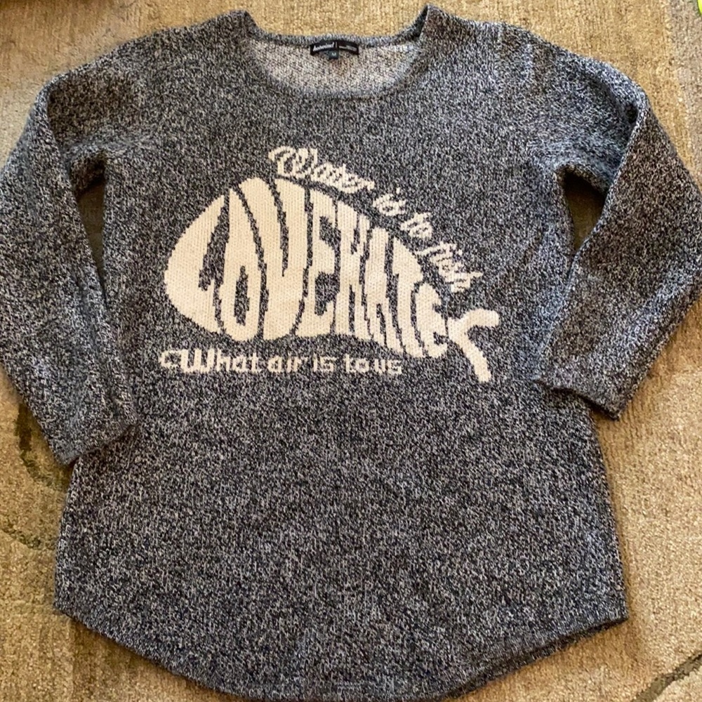 ~Hotwind~ Charcoal Gray Whale (Kate) Sweater